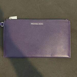 Michael Kors Violet Leather Pouch
